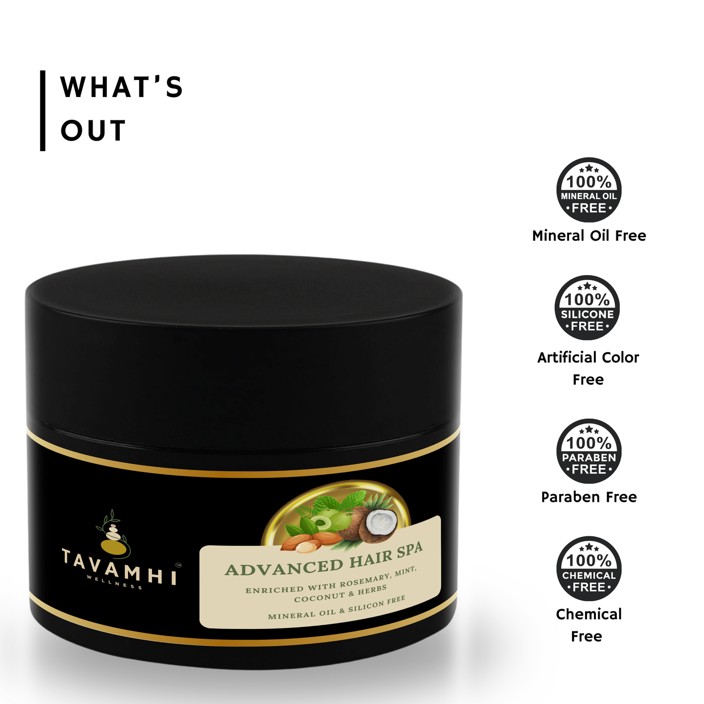 Hair Spa Mask, Enriched with Herbs and Oils For Hair Care & Nourishment - 100g