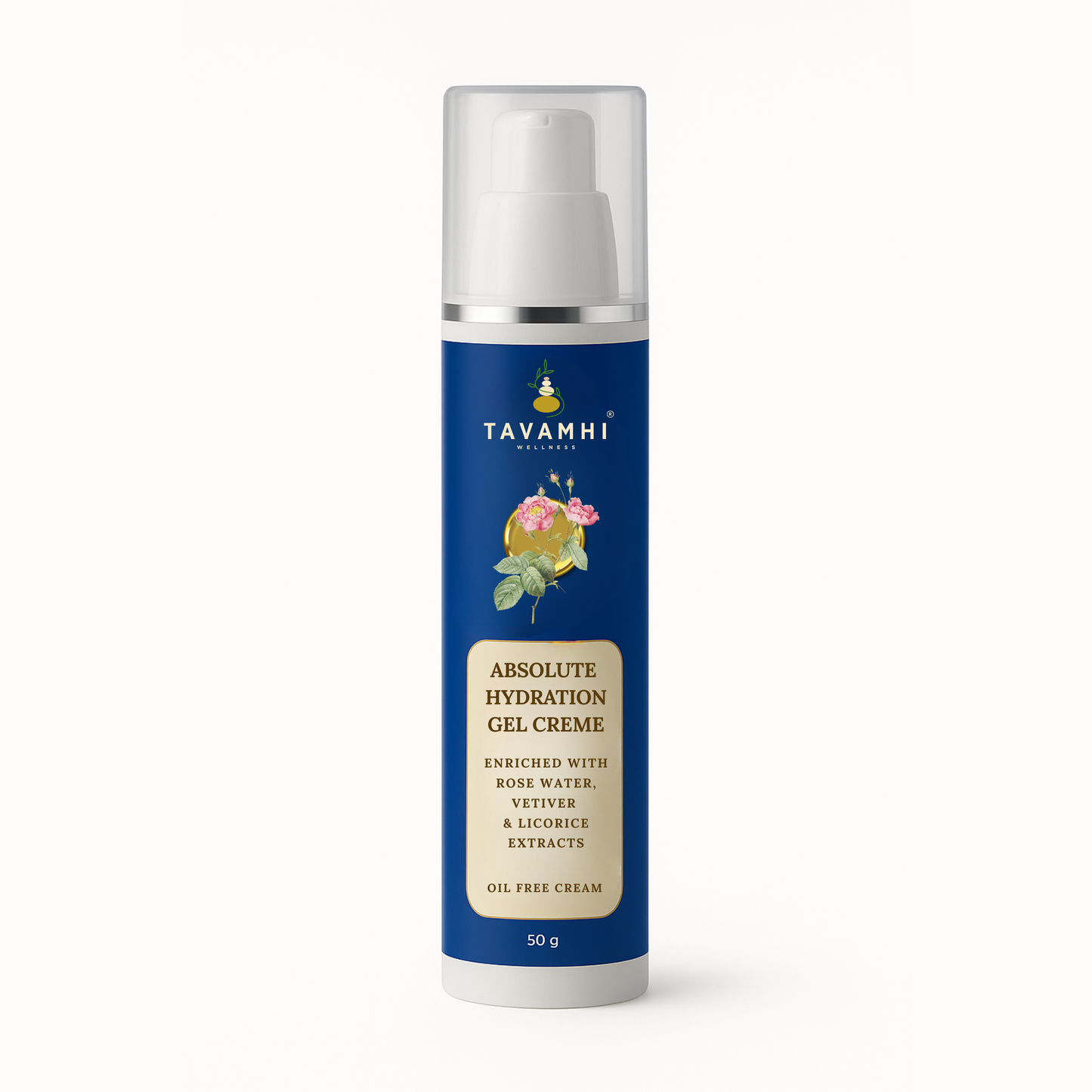 Absolute Hydration Gel Creme, Oil Free Cream, Enriched with Rose Water, Vetiver & Licorice, 50g
