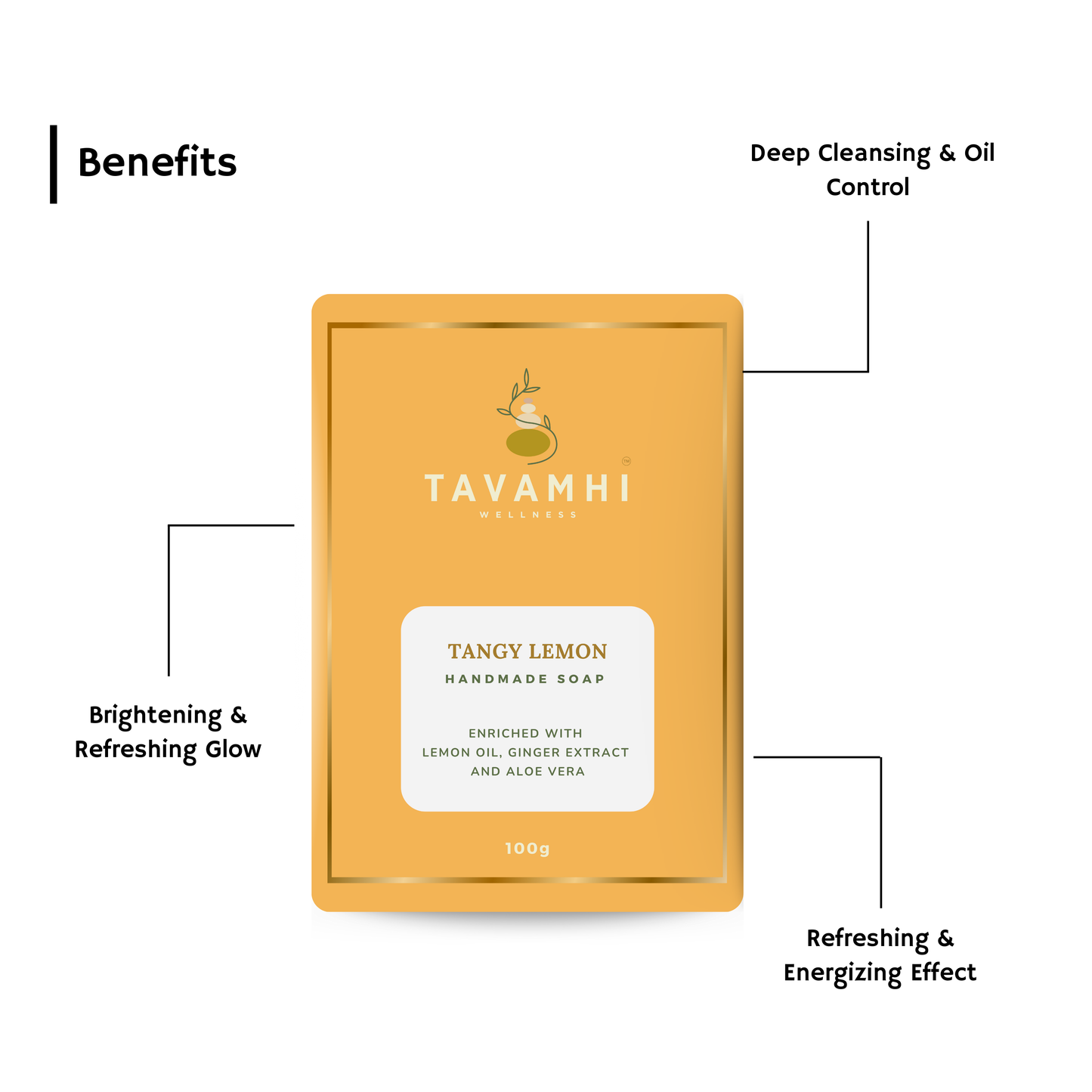 Handmade Luxury Soap Tangy Lemon,100g