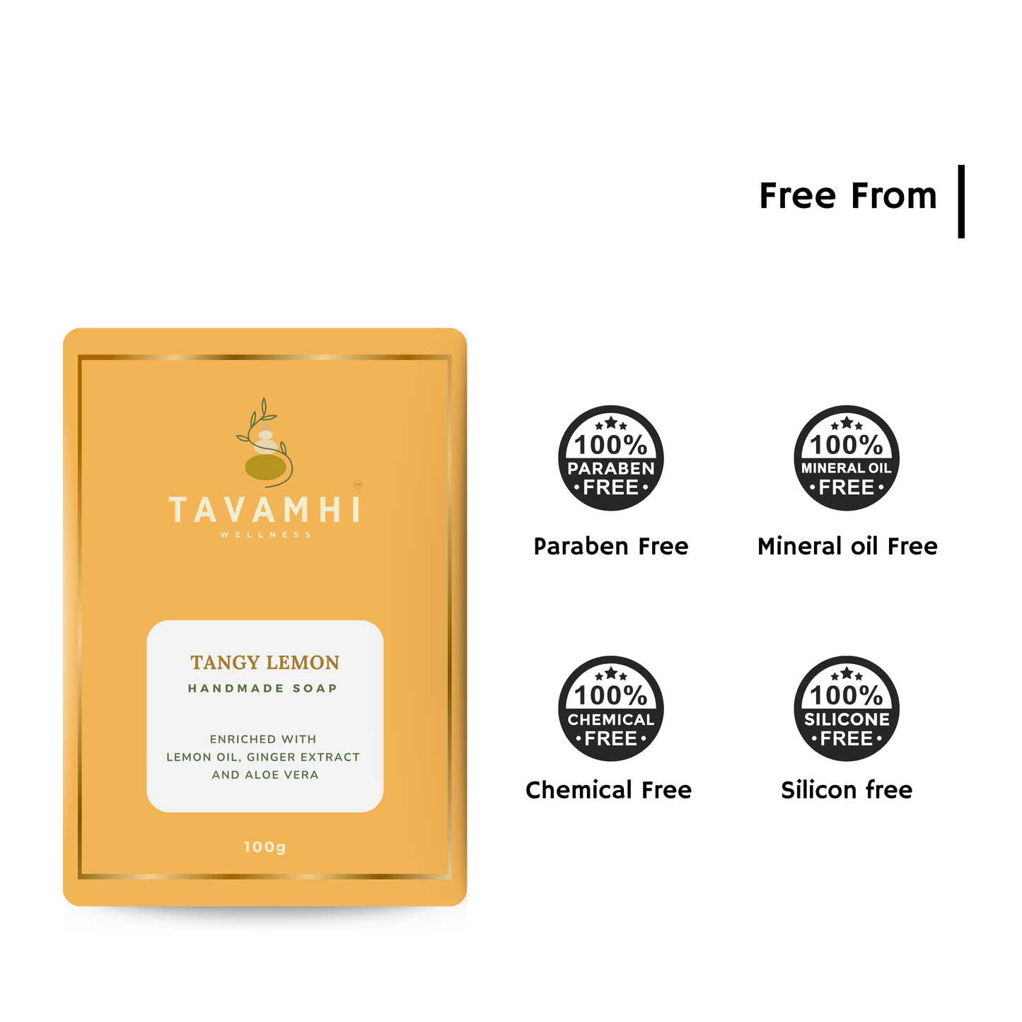 Handmade Luxury Soap Tangy Lemon,100g