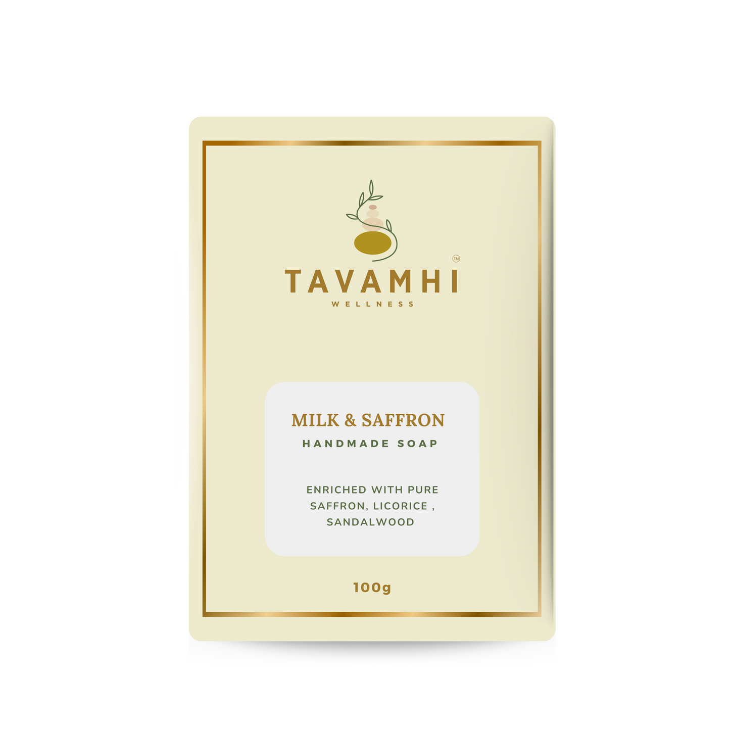 Handmade Luxury Soap Milk & Saffron, 100g
