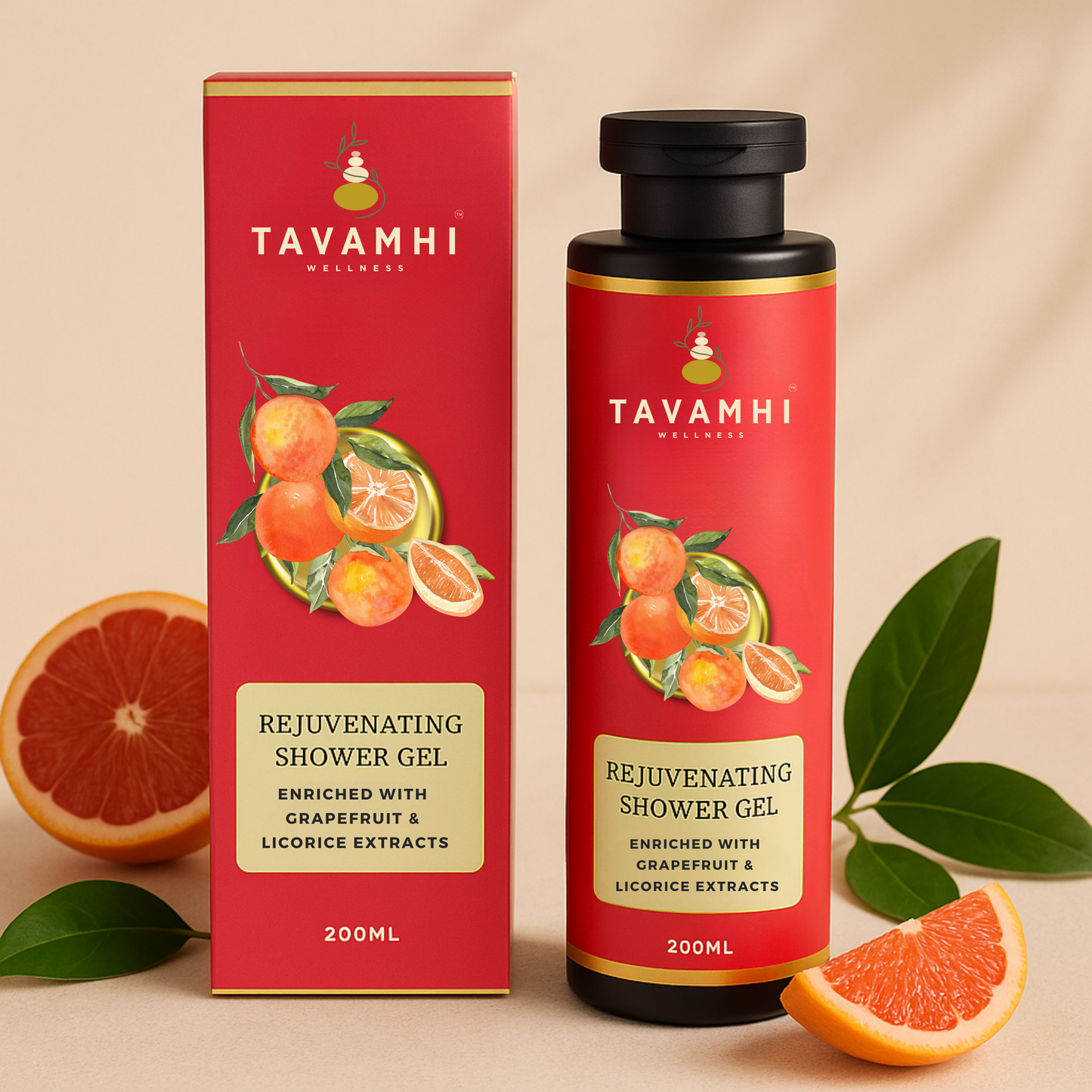 Rejuvenating Shower Gel, Enriched with Grapefruit & Licorice , 200ml