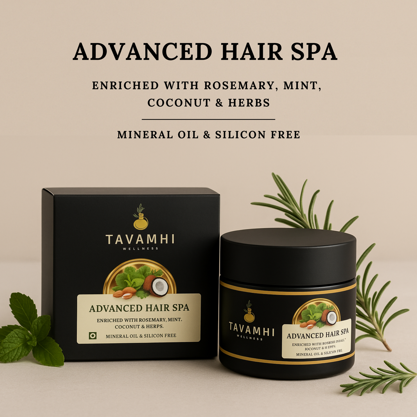Hair Spa Mask, Enriched with Herbs and Oils For Hair Care & Nourishment - 100g