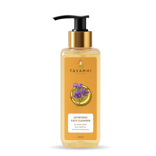 Ayurvedic Face Cleanser For Glowing & Nourished Skin | Enriched With Pure Saffron & Licorice Extract | 100ml