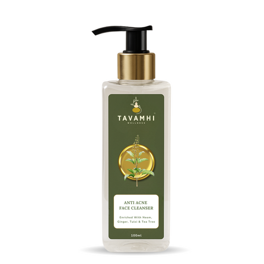 Anti-Acne Face Cleanser, Enriched with Neem, Tulsi , Ginger & Tea Tree, For Normal to Oily-Acne Prone Skn, 100ml