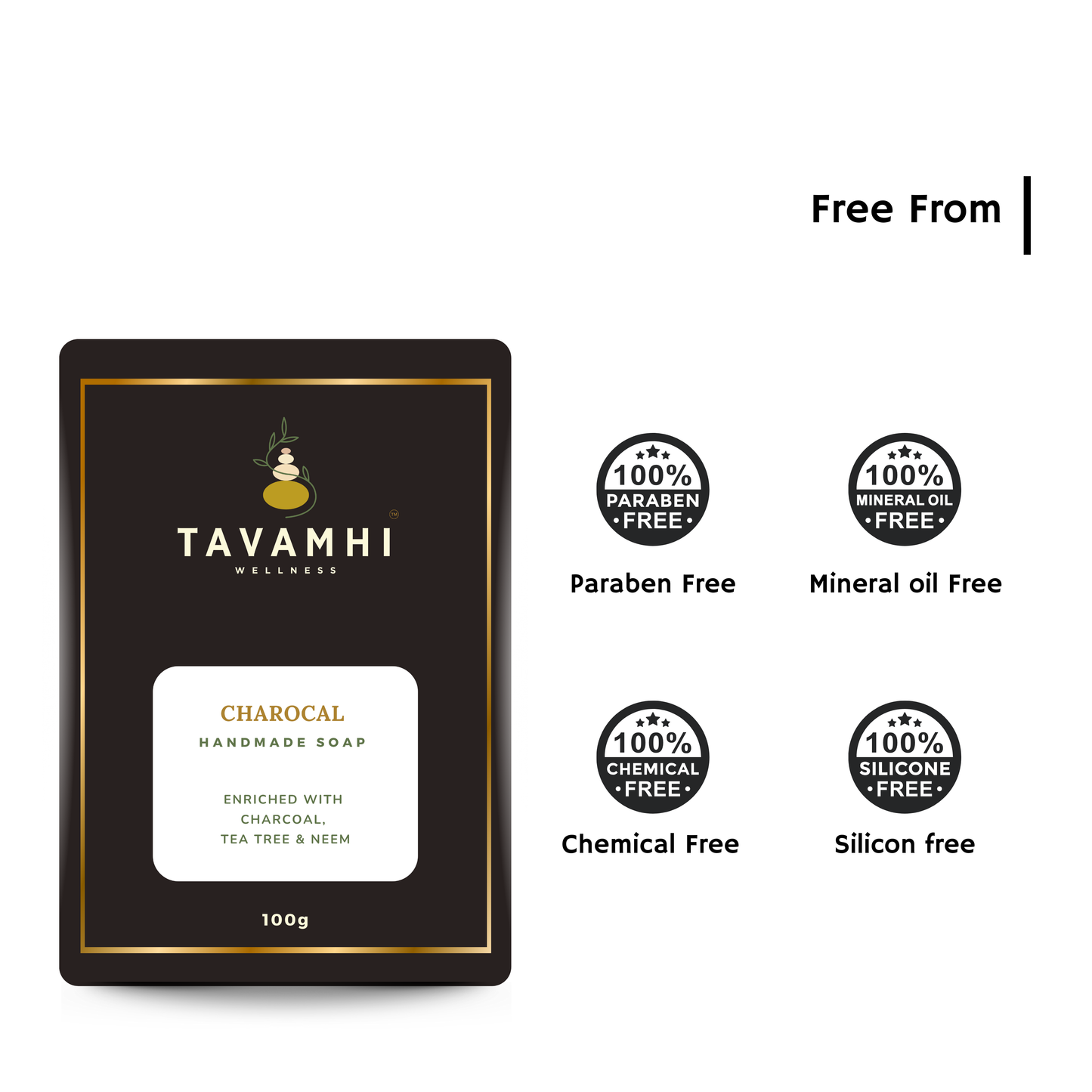 Handmade Detoxifying Soap Charcoal,100g
