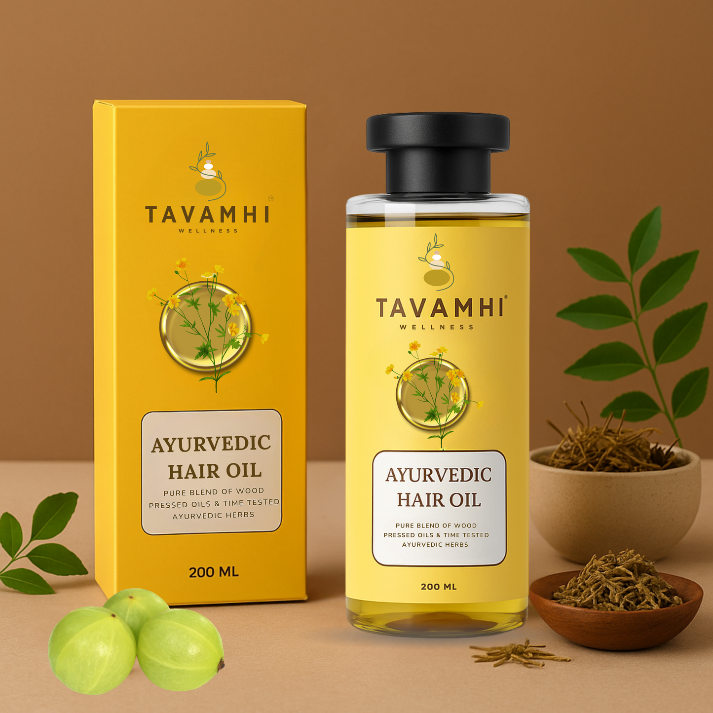 Ayurvedic Hair Oil- Pure Blend of Pure Oils & Herbs- 200ml