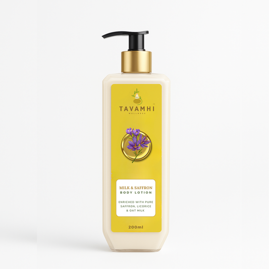 Milk & Saffron Luxury Body Lotion, Enriched with Pure Saffron, 200ml