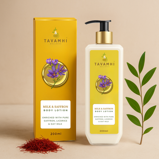 Milk & Saffron Luxury Body Lotion, Enriched with Pure Saffron, 200ml