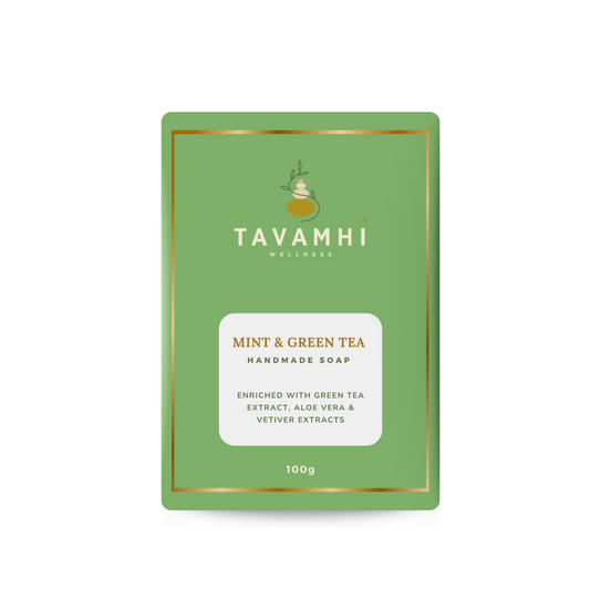 Handmade Luxury Soap, Mint & Green Tea , 100g