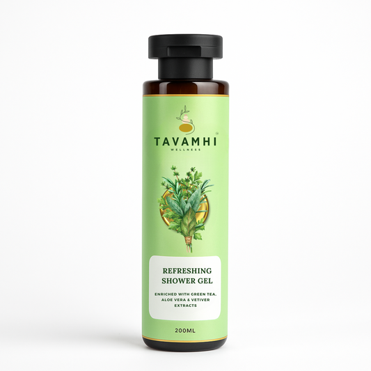 Refreshing Shower Gel, Enriched with Green Tea, Aloe Vera & Vetiver, 200ml