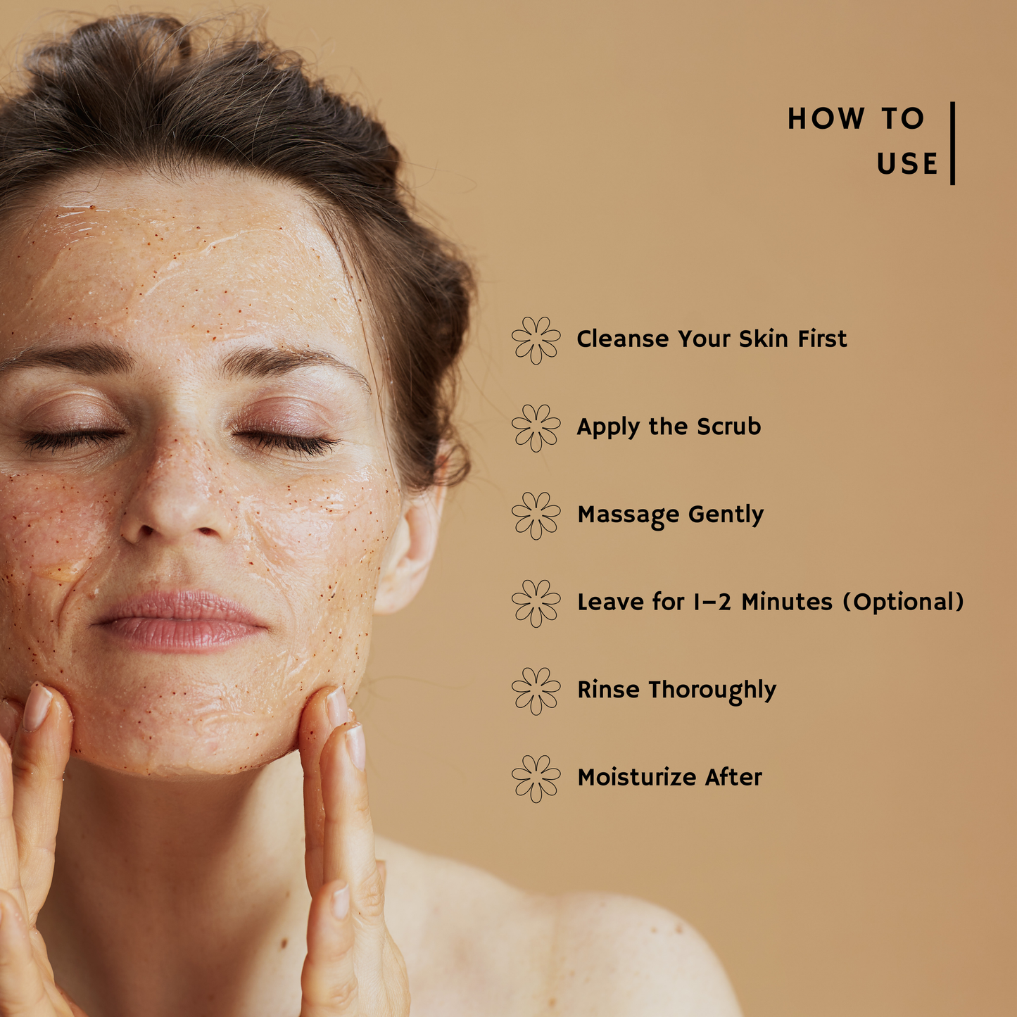 Walnut Scrub, For Face & Body , Enriched with Pure Coconut oil & Shea butter , 120g